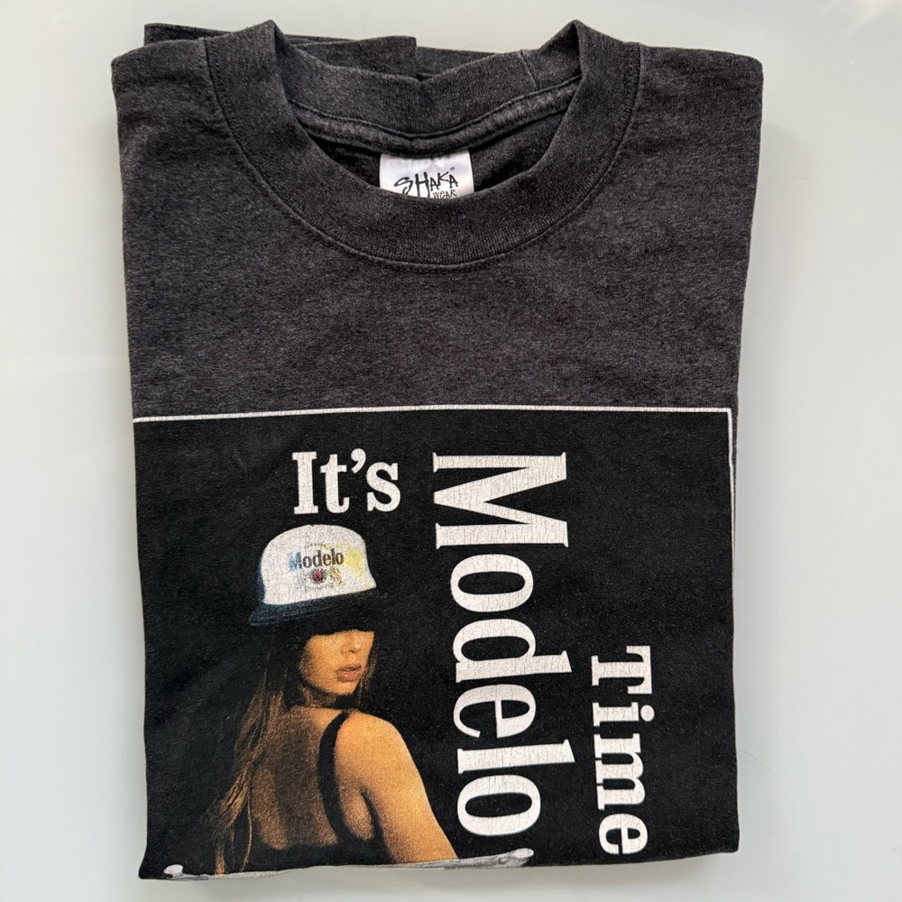 It's Modelo Time Black Graphic Tee